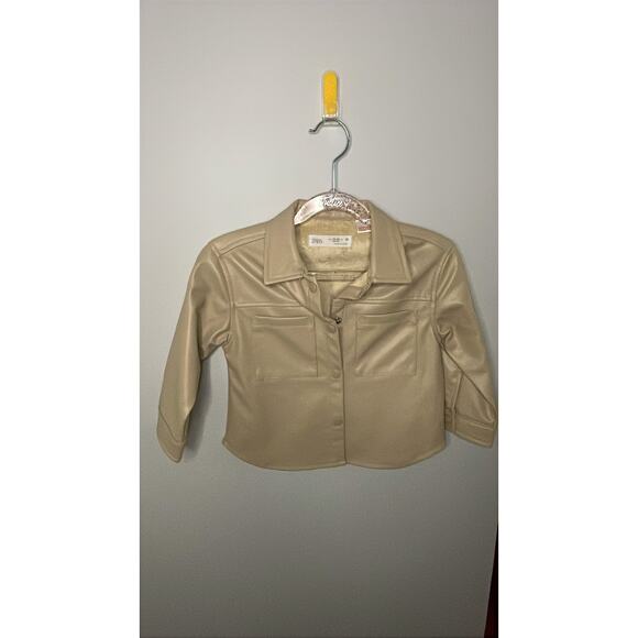 Zara Faux Leather Jacket - Picture 1 of 3
